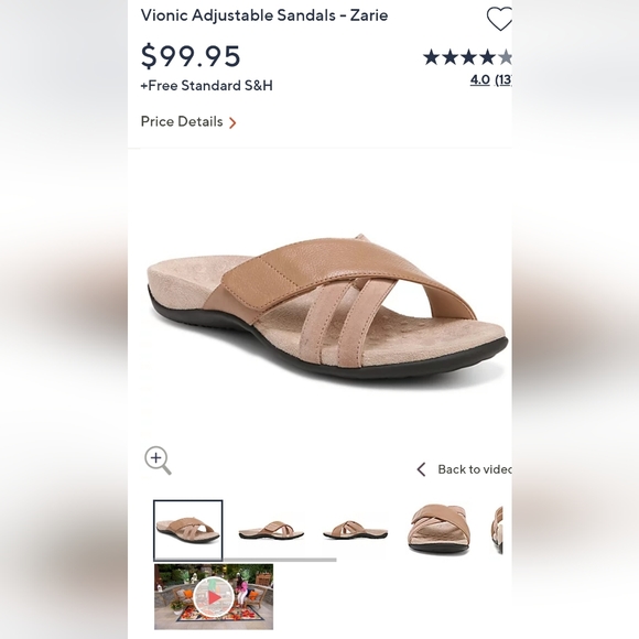 Vionic adjustable sandal - Picture 1 of 8